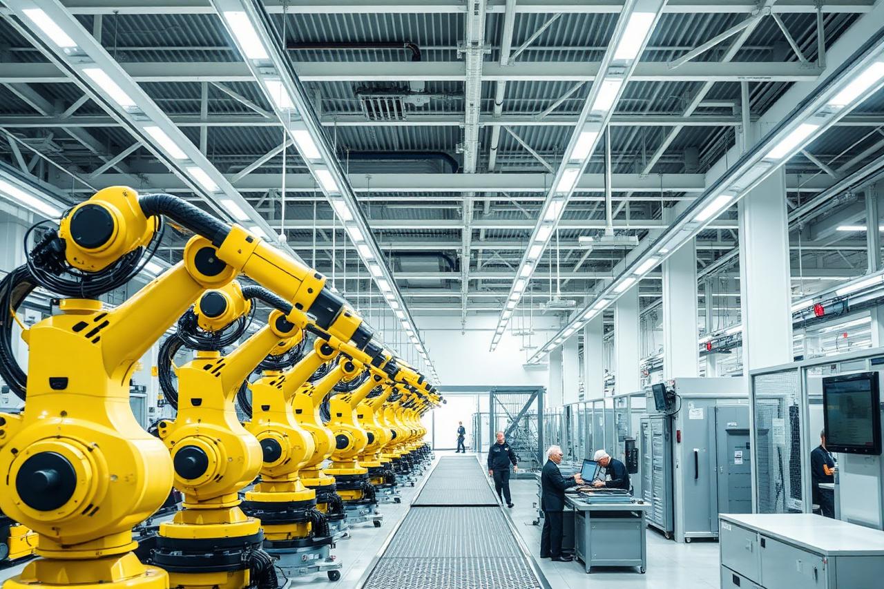 Automated factory production line